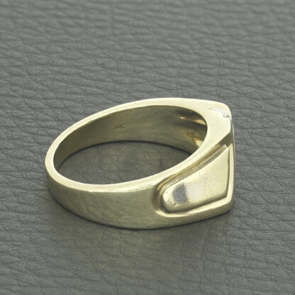 9ct Yellow Gold Moissanite Fancy Ring - Image 4