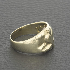 9ct Yellow Gold Diamond Panther Ring