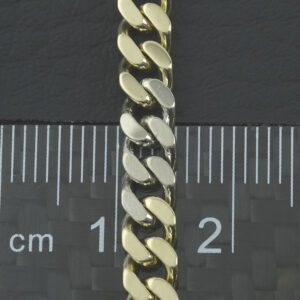 18ct Yellow And White Gold Curb Chain 21″ 5mm