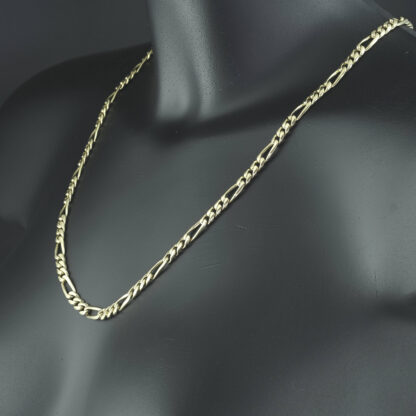 14ct Yellow Gold Figaro Chain 24.5" 6mm - Image 3