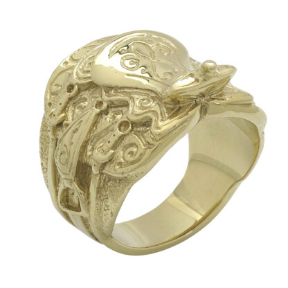9ct Yellow Gold Saddle Ring