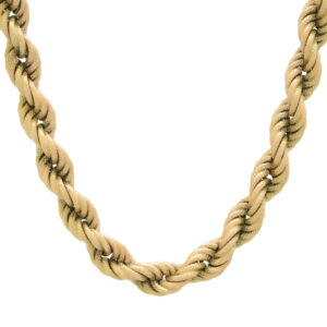 9ct Yellow Gold Rope Chain 28&#8243; 8mm