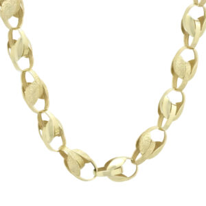 9ct Yellow Gold Tulip Chain 26&#8243; 10mm