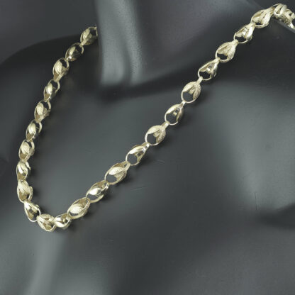 9ct Yellow Gold Tulip Chain 26" 10mm - Image 3
