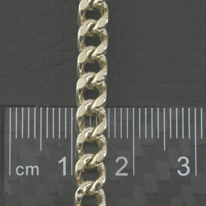9ct Yellow Gold Franco Bracelet 9.5" 5mm - Image 4