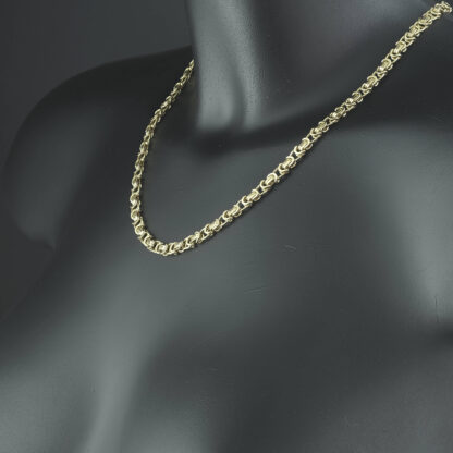 9ct Yellow Gold Byzantine Chain 19" 5.5mm - Image 3