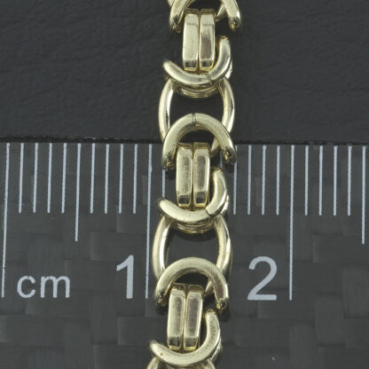 9ct Yellow Gold Byzantine Chain 19" 5.5mm - Image 4