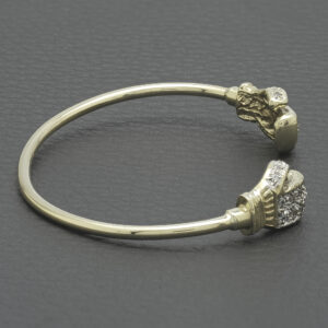 9ct Yellow Gold Boxing Gloves Torque Bangle