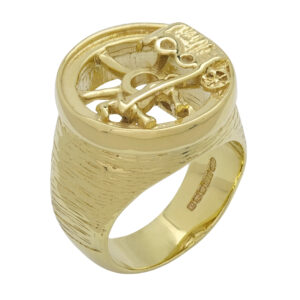9ct Yellow Gold Horse &#038; Cart Ring