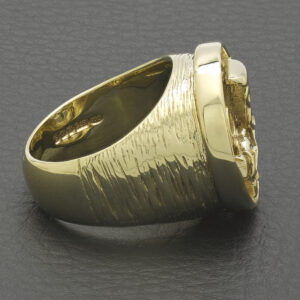 9ct Yellow Gold Horse & Cart Ring