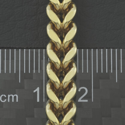 18ct Yellow Gold Franco Chain 23.5" 6mm - Image 3