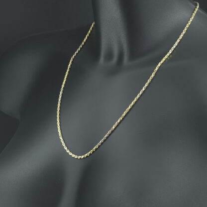 18ct Tri-Colour Gold Rope Chain 21.5" 2.5mm - Image 4
