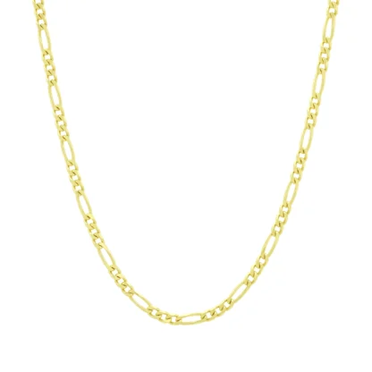 18ct Yellow Gold Figaro Chain 22" 3mm