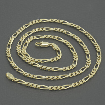 18ct Yellow Gold Figaro Chain 22" 3mm - Image 2