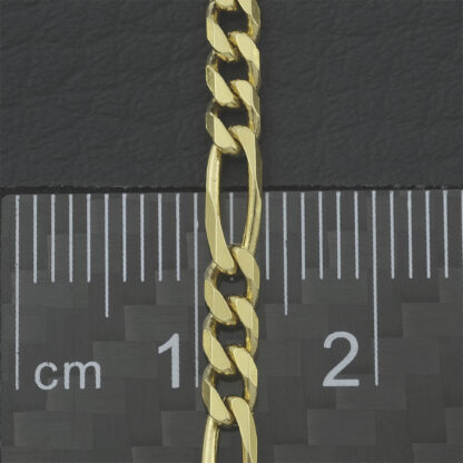 18ct Yellow Gold Figaro Chain 22" 3mm - Image 3