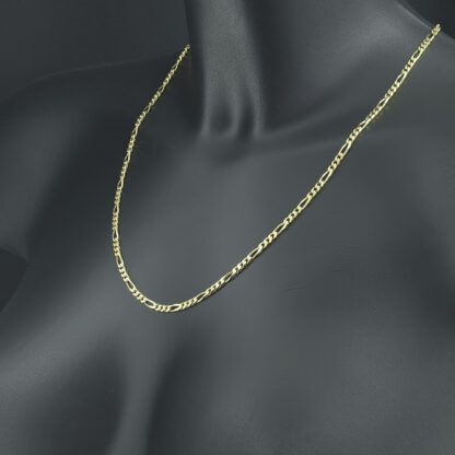 18ct Yellow Gold Figaro Chain 22" 3mm - Image 4