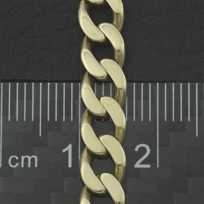 14ct Yellow Gold Curb Chain 22.5'' 6mm - Image 3
