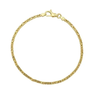14ct Yellow Gold King Bracelet 8&#8221; 2.5mm
