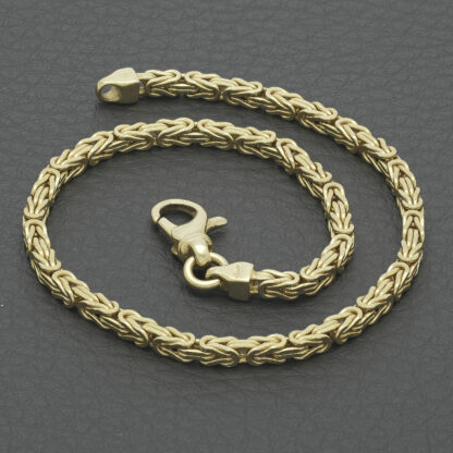 14ct Yellow Gold King Bracelet 8'' 2.5mm - Image 4