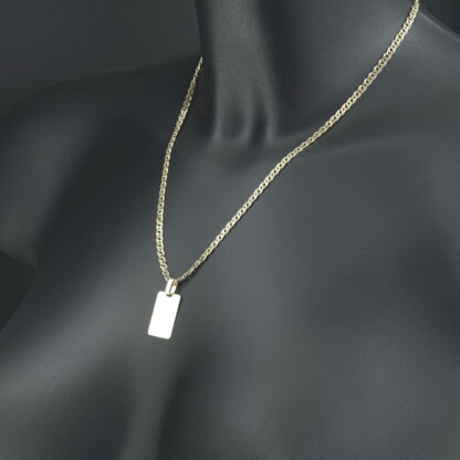14ct Rose Gold Fancy Link Chain And Pendant 18'' 3mm - Image 4