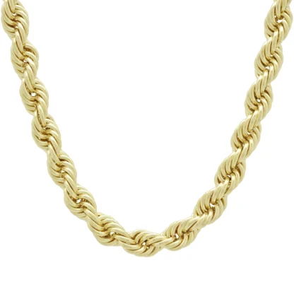 9ct Yellow Gold Rope Chain 26" 9mm