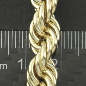 9ct Yellow Gold Rope Chain 26″ 9mm