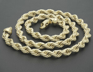 9ct Yellow Gold Rope Chain 26″ 9mm
