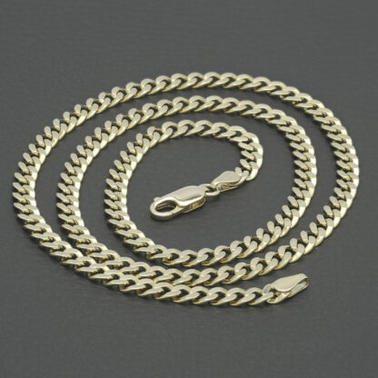 9ct Yellow Gold Curb Chain 20.5" 4.5mm - Image 2