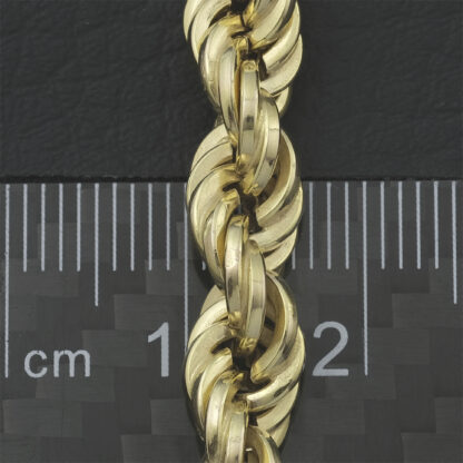 9ct Yellow Gold Rope Chain 23.5" 6.5mm - Image 3