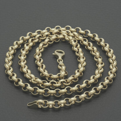 9ct Yellow Gold Belcher Chain 24'' 5.5mm - Image 2