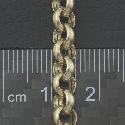 9ct Yellow Gold Belcher Chain 24'' 5.5mm - Image 3
