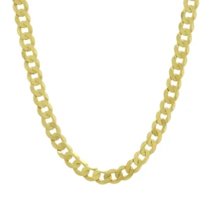 9ct Yellow Gold Curb Chain 20&#8243; 7mm