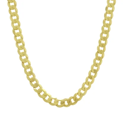 9ct Yellow Gold Curb Chain 20" 7mm