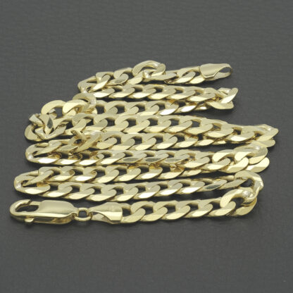 9ct Yellow Gold Curb Chain 20" 7mm - Image 2