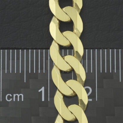 9ct Yellow Gold Curb Chain 20" 7mm - Image 3