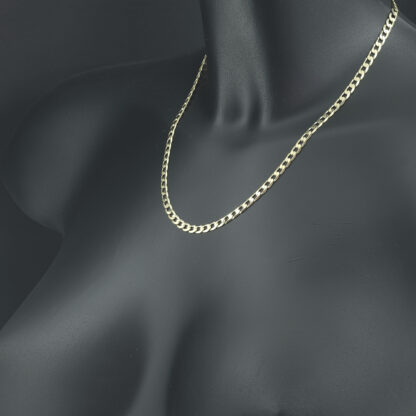 9ct Yellow Gold Curb Chain 18" 4.5mm - Image 4