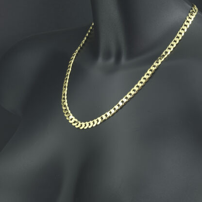 9ct Yellow Gold Curb Chain 19.5" 7mm - Image 4