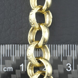 9ct Yellow Gold Belcher Bracelet 9&#8243; 11mm