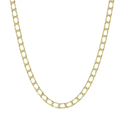 9ct Yellow Gold Curb Chain 18'' 4mm