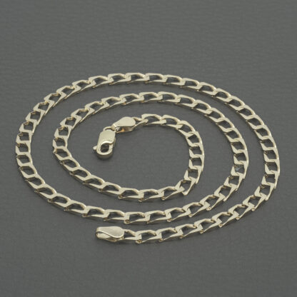 9ct Yellow Gold Curb Chain 18'' 4mm - Image 2