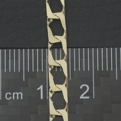 9ct Yellow Gold Curb Chain 18'' 4mm - Image 3
