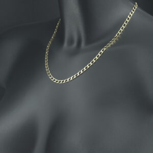 9ct Yellow Gold Curb Chain 18” 4mm