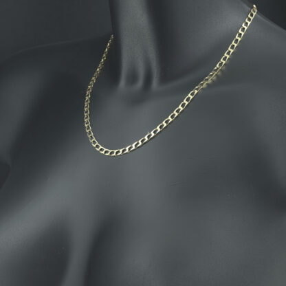 9ct Yellow Gold Curb Chain 18'' 4mm - Image 4