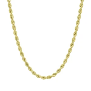 9ct Yellow Gold Rope Chain 29&#8221; 4mm