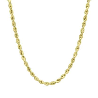 9ct Yellow Gold Rope Chain 29'' 4mm