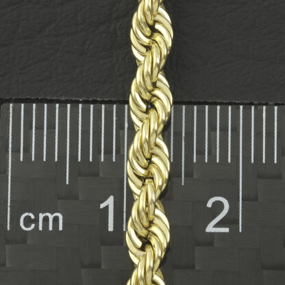 9ct Yellow Gold Rope Chain 29'' 4mm - Image 2