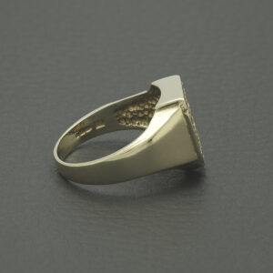 9ct Yellow Gold Football Signet Ring