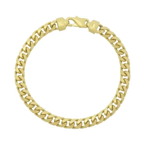 9ct Yellow Gold Curb Bracelet 9&#8221; 7mm