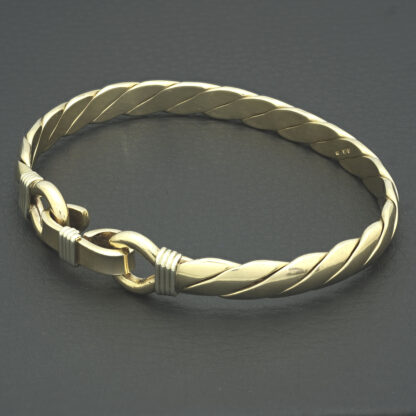 9ct Yellow Gold Loop Bangle - Image 2