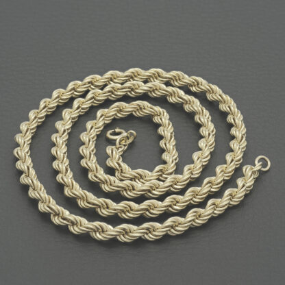 9ct Yellow Gold Rope Chain 22" 5mm - Image 2